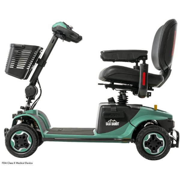 Pride Mobility Baja Bandit Mobility Scooter Sage Color Right Side View