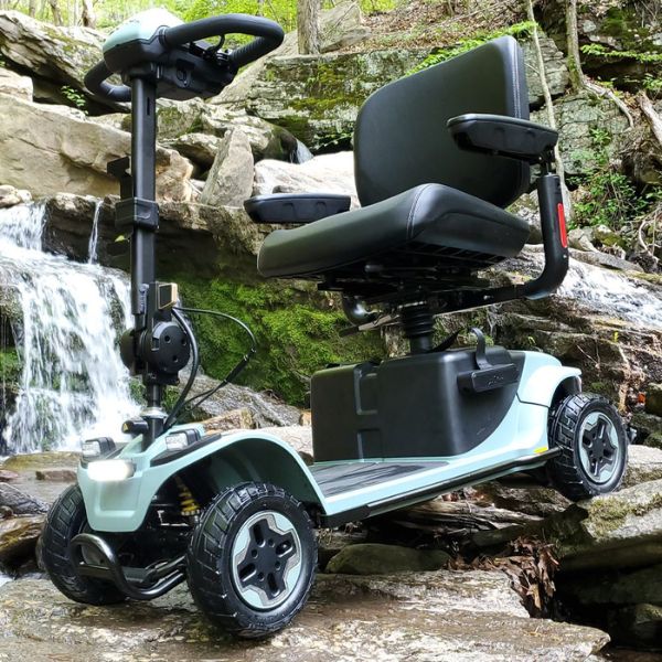 Pride Mobility Baja Bandit Mobility Scooter Sage Color Side View