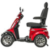 Pride Mobility 4-Wheel Scooter Baja Raptor 2 Red Color Left Side View