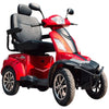 Pride Mobility 4-Wheel Scooter Baja Raptor 2 Red Color View