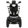 Pride Mobility 4-Wheel Scooter Baja Raptor 2 Black Color Front View