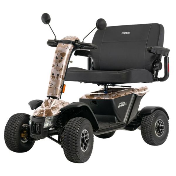 Pride Baja Wrangler 2 Wide Seat All-Terrain Mobility Scooter in Desert Camo