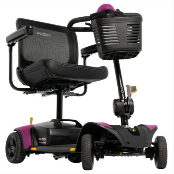 Pride Go-Go Elite Traveller 2 Platinum Mobility Scooter in Sugar Plum