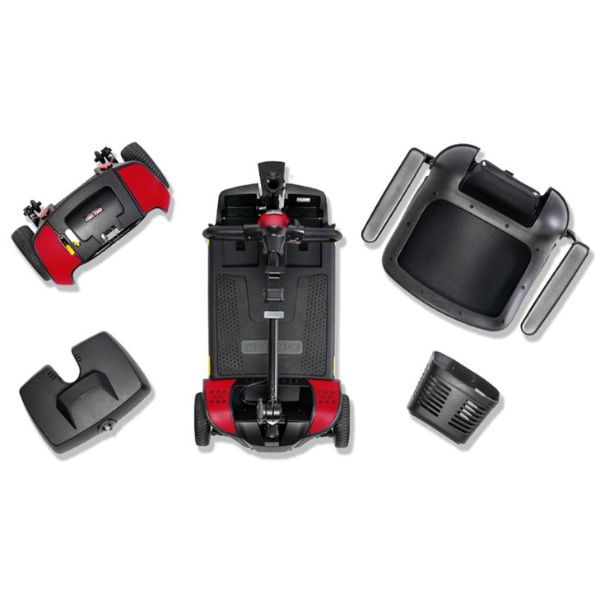 Pride Go-Go Elite Traveller 2 4-Wheel Mobility Scooter SC442E Disassembled View