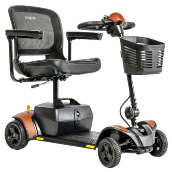 Pride Go-Go Elite Traveller 2 4-Wheel Mobility Scooter SC442E Tangerine Color 