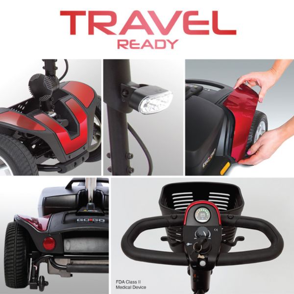 ride Go-Go Sport Platinum 4-Wheel Mobility Scooter Different Parts