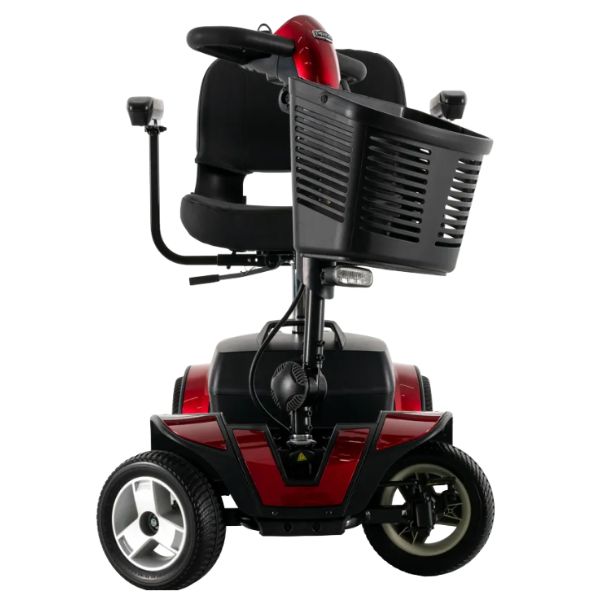 ride Go-Go Sport Platinum 4-Wheel Mobility Scooter Front View Showing the Basket