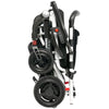 Pride Jazzy Carbon Travel Lite Power Chair white Color  Folded View