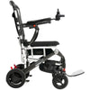 Pride Jazzy Carbon Travel Lite Power Chair white Color  Left Side View