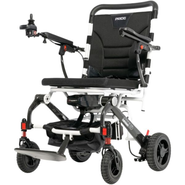 Pride Jazzy Carbon Travel Lite Power Chair white Color 