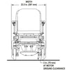 Pride Jazzy Passport Folding Power Chair Width Measurement