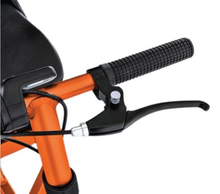 Pride Mobility iRide 2 Ultra Lightweight Scooter Mango Color Hnad Break