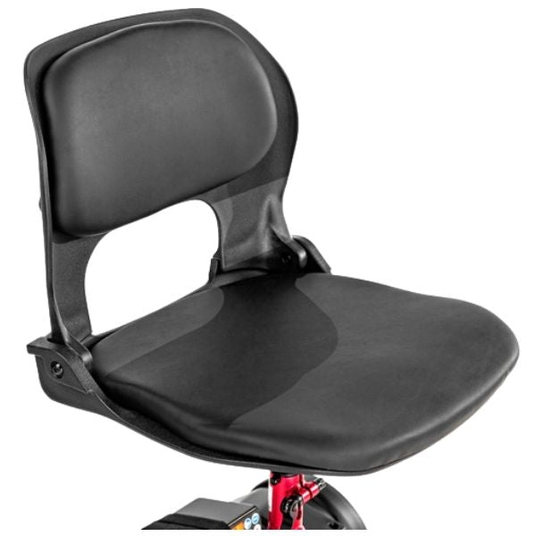 Pride Mobility iRide 2 Ultra Lightweight Scooter Raspberry  Color Seat View