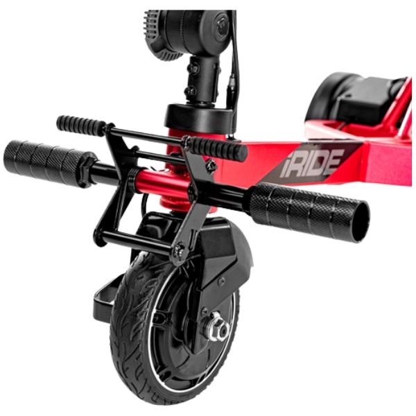 Pride Mobility iRide 2 Ultra Lightweight Scooter Raspberry  Color Foot Break