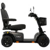 Pursuit 2 4-Wheel Mobility Scooter By Pride Mobility Side view Black Color