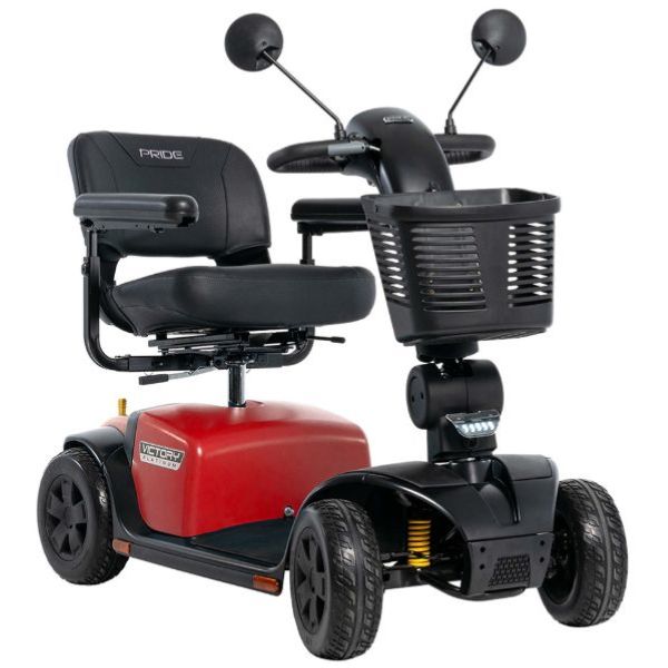 Pride Victory Platinum Color Red in Right Angle View