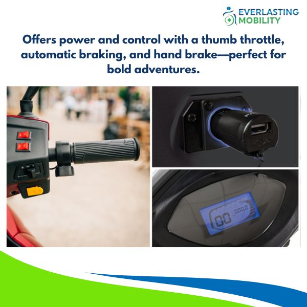 Pride Baja Raptor 2 3-Wheel Scooter Components