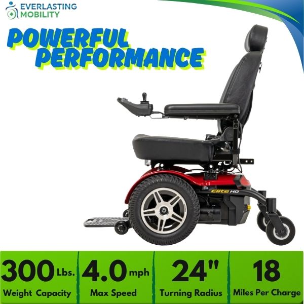 Pride ELITE14 Heavy Duty Scooter Key Features