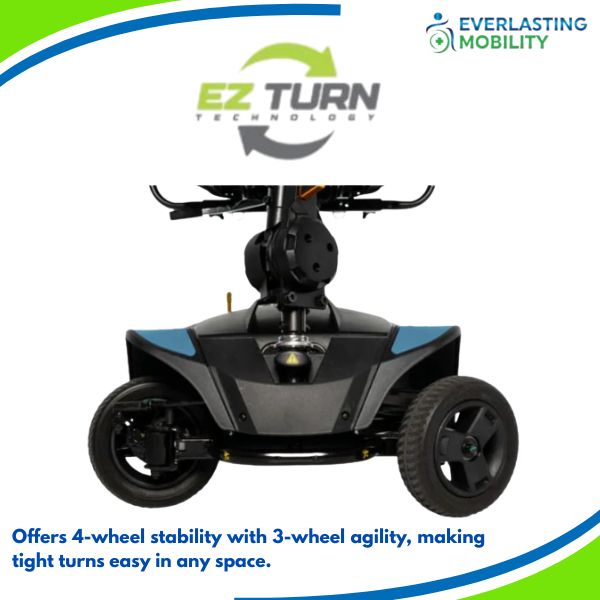 Pride Go-Go Elite Traveller 2 Platinum 4-Wheel Mobility Scooter SC442EMS EZ Turn