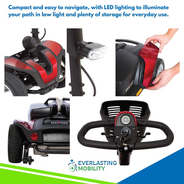 Pride Go-Go Sport Platinum 4-Wheel Mobility Scooter Parts