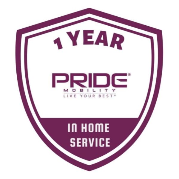 ride Go-Go Sport Platinum 4-Wheel Mobility Scooter 1-Year In Home Logo