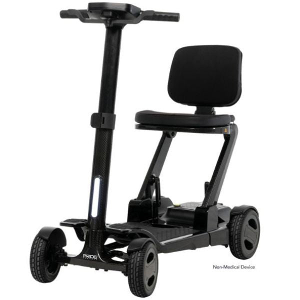 Pride Go-Go Carbon Folding Mobility Scooter Left Front View