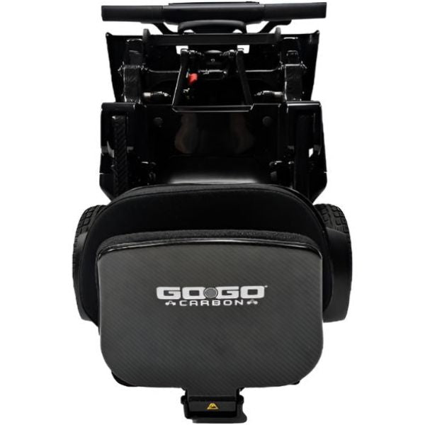 Pride Go-Go Carbon Folding Mobility Scooter Top Folded View