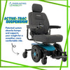 Pride Jazzy EVO 613 Power Wheelchair in Blue
