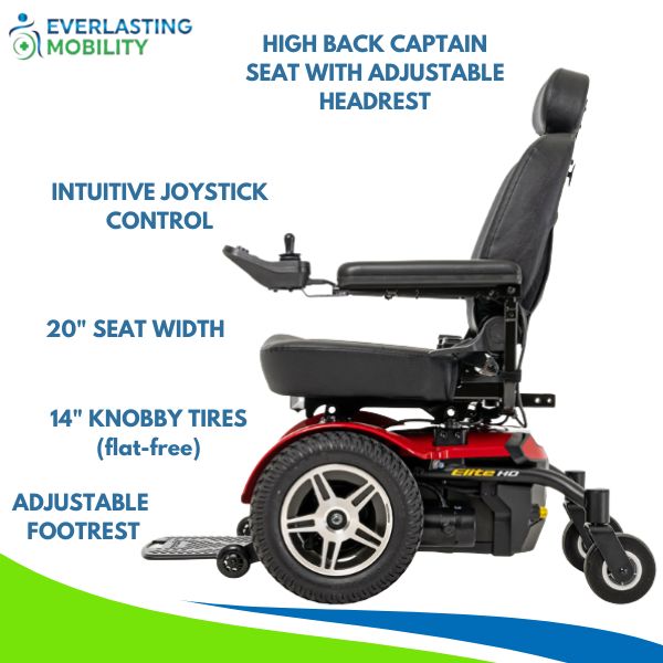Pride Jazzy Elite HD Front Wheel Power Chair Parts