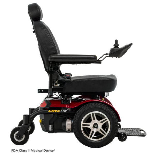 Pride Jazzy Elite HD Front Wheel Power Chair ELITE HD Right Side View