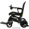 Pride Jazzy Ultra Light Folding Power Wheelchair Left Side View