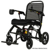 Pride Jazzy Ultra Light Folding Power Wheelchair Up Left side Vew