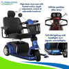 Pride Maxima Heavy Duty 3 Wheel Mobility Scooter Lighting Package and Tiller