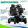 Pride Mobility 4-Wheel Scooter PX4 Mobility Scooter Safety Features