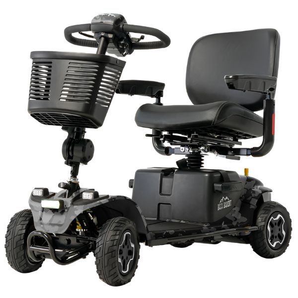 Pride Mobility Baja Bandit Mobility Scooter Black Camo Color View