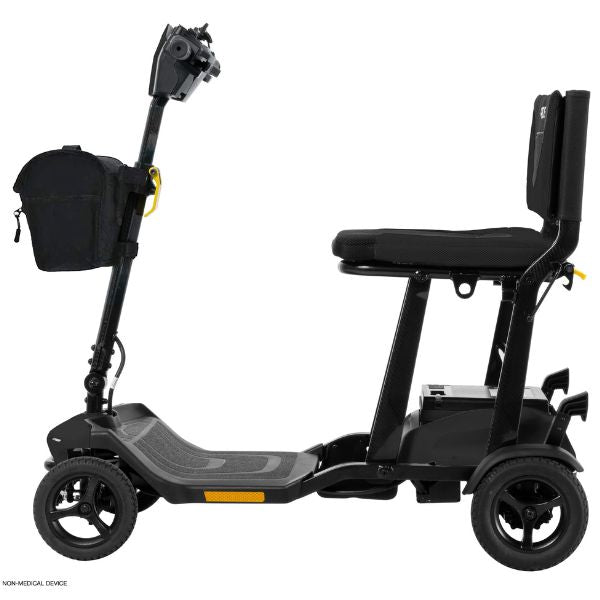 Pride Mobility Go-Go Super Folding Travel Mobility Scooter SC15 Black Color Left Side View