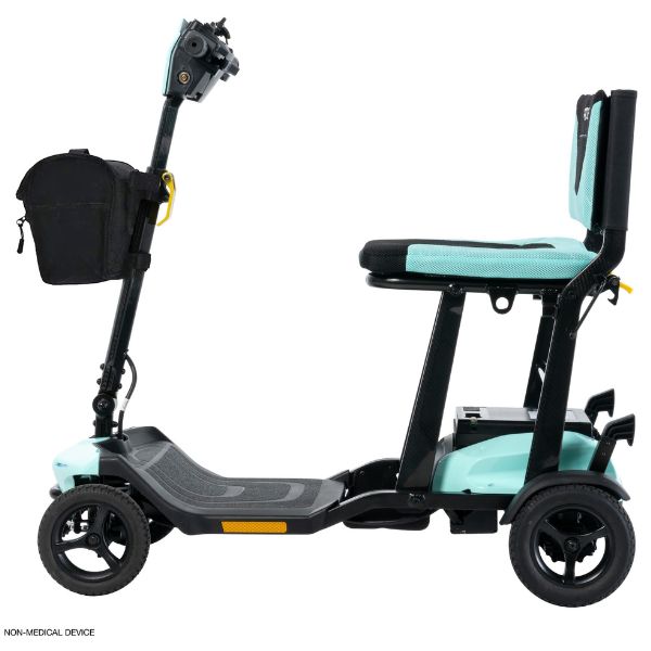 Pride Mobility Go-Go Super Folding Travel Mobility Scooter SC15 Mint Color Left Side View