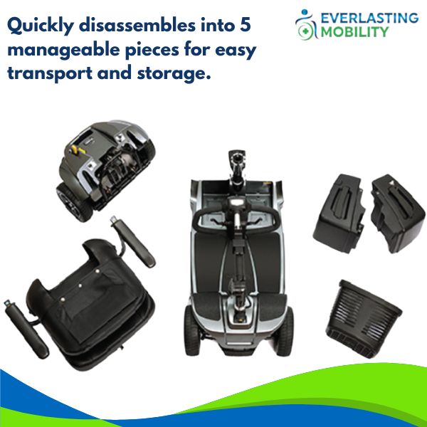 Pride Mobility Revo 2.0 4-Wheel Scooter S67 Disassembled