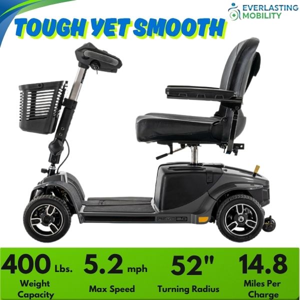 Pride Mobility Revo 2.0 4-Wheel Scooter S67 Features