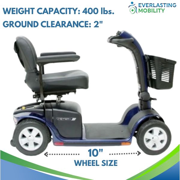 Pride Mobility Victory 10 4-Wheel Power Scooter Key Features