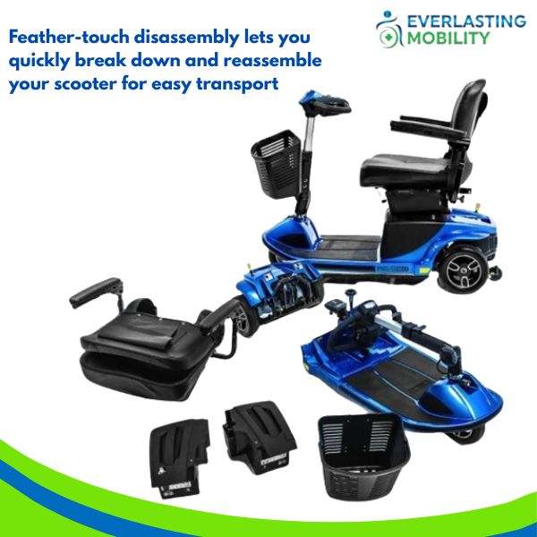 Pride Revo 2.0 3 Wheel Scooter S66 Disassembled