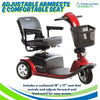 Pride Victory 10 3-Wheel Scooter Armrests and Seat