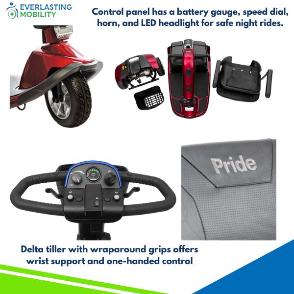 Pride Victory 10 3-Wheel Mobility Scooter Parts
