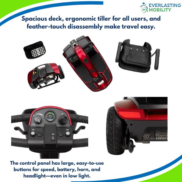 Pride Victory 9 3-Wheel Mobility Scooter Components