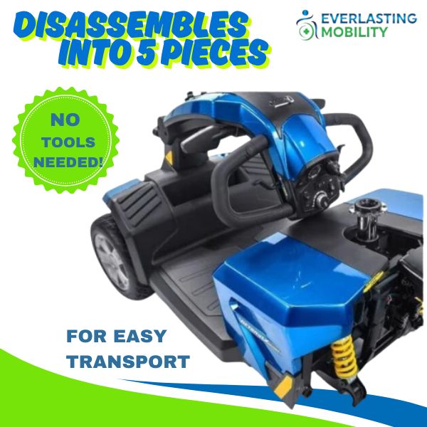 Pride Victory LX 4-Wheel Mobility Scooter Disassembles