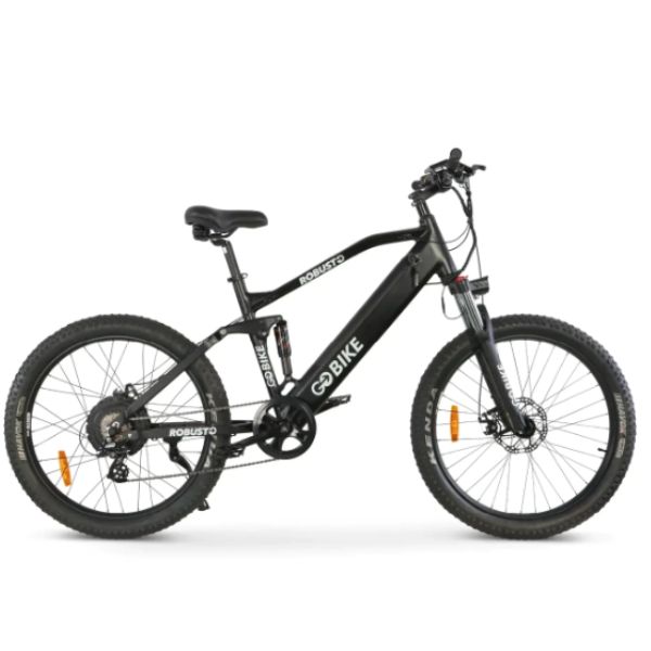 electric mountain bicycle for sale Go Bike ROBUSTO Electric Mountain Bike, Black / Free Standard