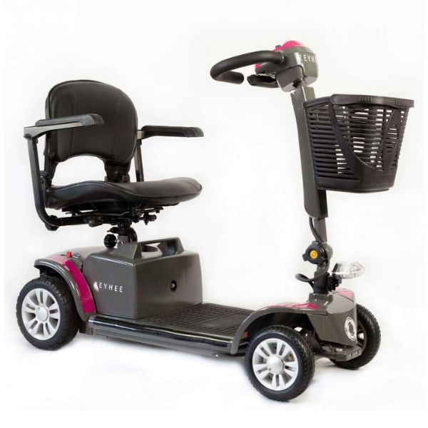 Reyhee Magenta Cruiser Electric Mobility Scooter Right Side View