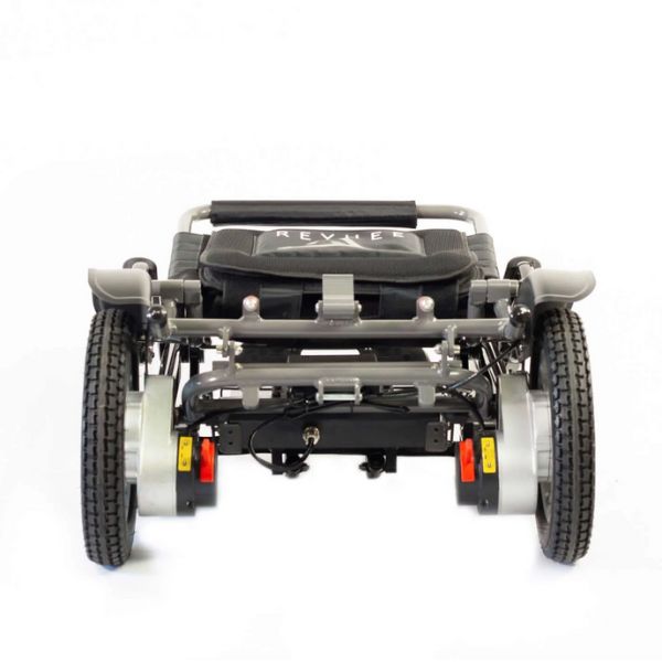 Reyhee Black Roamer Folding Electric Wheelchair Folded View