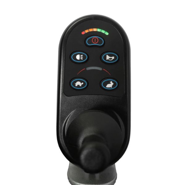 Reyhee Superlite Electric Foldable Wheelchair Joystick Controller Close Up View