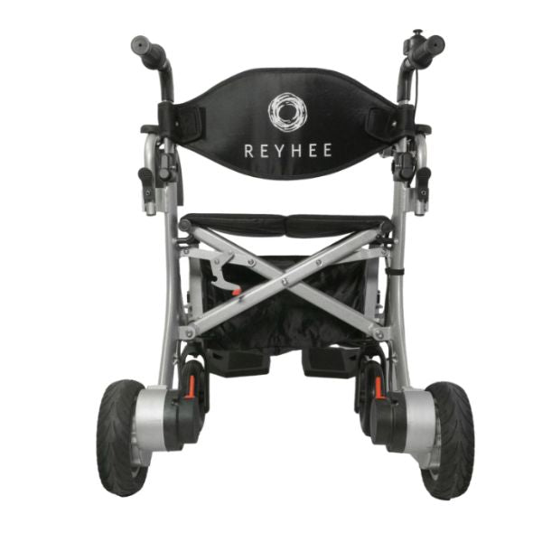 Reyhee Superlite Electric Foldable Wheelchair Rear VIew